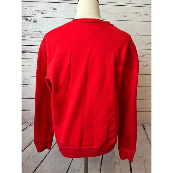 Ugly Christmas Sweater Dogs Cats Pug Dog Womens Sweatshirt Large Fifth Sun Bells - Picture 4 of 7